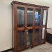 Large 2 pc Wood & Glass 8 Door Trophy Display Showcase 78x14x88